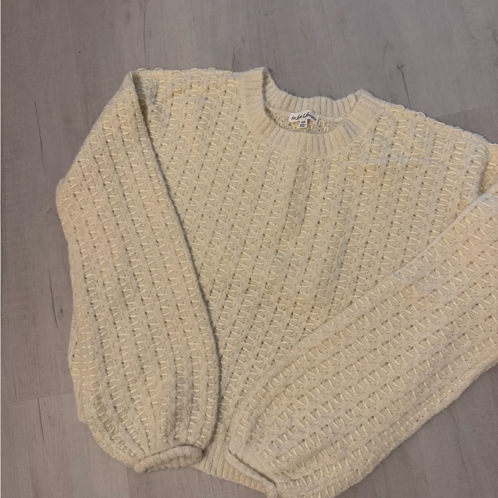 For Love And Lemons Pale Yellow Open Back‎ Sweater - Picture 4 of 7